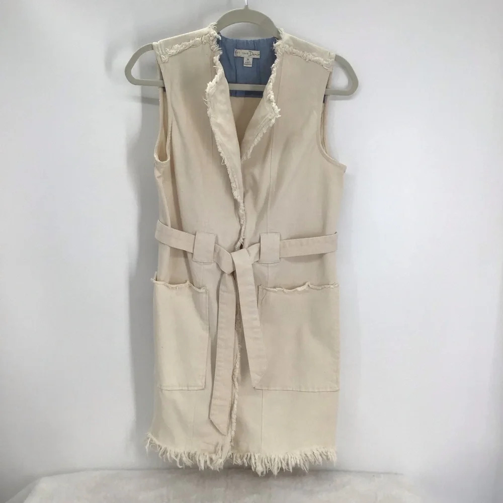 Est. 1946 Denim Women’s Raw Hem Dress/Vest Boho Casual Size Medium